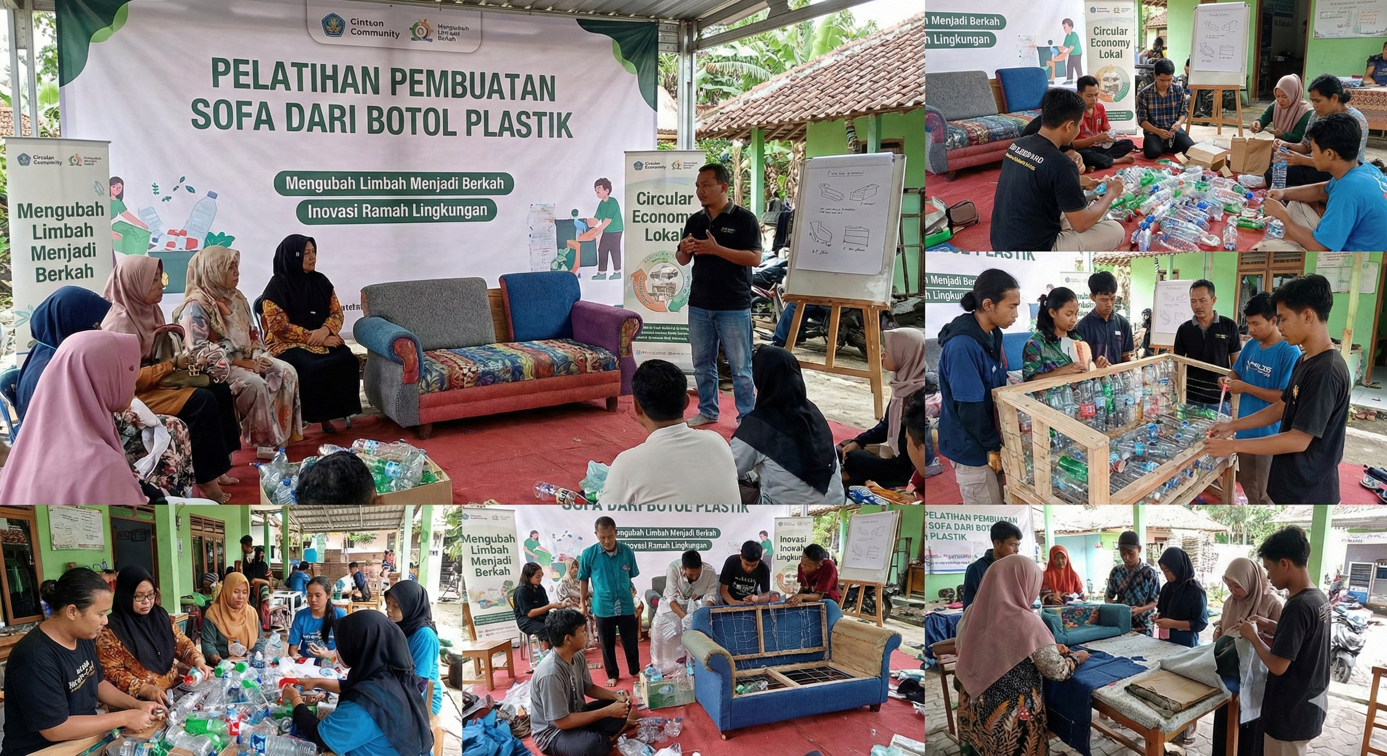 Pelatihan Pembuatan Sofa dari Botol
