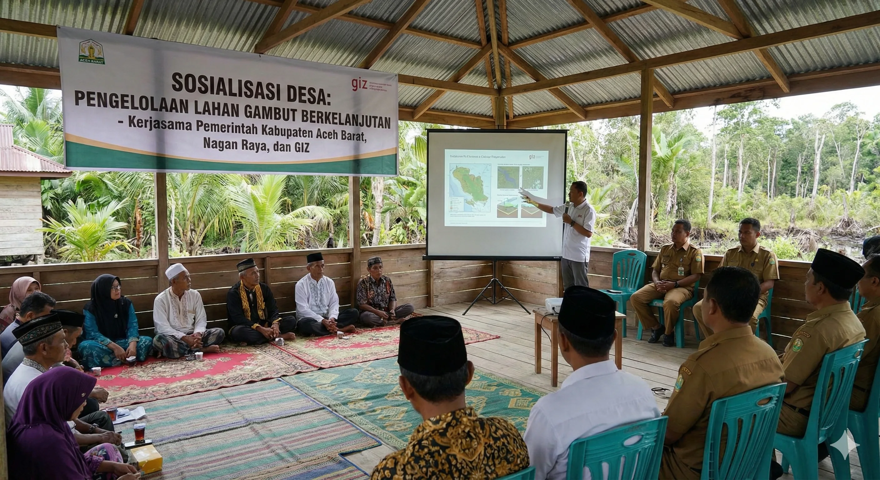 Village Socialization on Sustainable Peatland Management in collaboration with Deutsche Gesellschaft für Internationale Zusammenarbeit (GIZ)